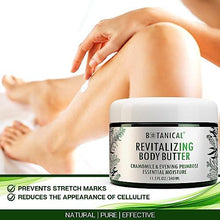 Load image into Gallery viewer, Botanical Revitalizing Body Butter | Evening Primrose & Chamomile Essential Oil | Velvet Nourishing Body Butter | Organic, Pure, Natural Skincare (11.5fl oz | 340 ml).