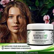 Load image into Gallery viewer, Botanical Revitalizing Body Butter | Evening Primrose & Chamomile Essential Oil | Velvet Nourishing Body Butter | Organic, Pure, Natural Skincare (11.5fl oz | 340 ml).