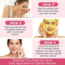Load image into Gallery viewer, Turmeric Cleansing Pads, Kojic Acid & Turmeric Cleansing Pads for Dark Spots, Turmeric Pads Infused Cotton Exfoliating Pads, Turmeric Kojic Pads for Face, Helps Balance Skin Oil