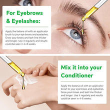 Load image into Gallery viewer, Batana Oil for Hair Growth - 100% Pure & Natural Batana Oil from Honduras - Enhances Hair & Skin Radiance, Stimulates Hair Growth, Anti Hair Loss, Repairs Damaged Hair, Moisturize Hair & Scalp 2 Fl Oz.