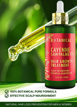 Load image into Gallery viewer, Botanical Hair Growth Lab - Scalp Treatment and Shampoo Gift Set - Cayenne Saw Palmetto - Essential Hair Recovery - Extra Strength - For Hair Loss and Hair Thinning Prevention.