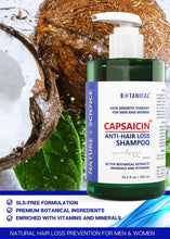 Load image into Gallery viewer, Botanical Hair Growth Complex - Capsaicin Anti-Hair Loss Therapy for Men and Women, Hair Thickening Shampoo for Thinning Prevention - 10.2 Fl Ounce.