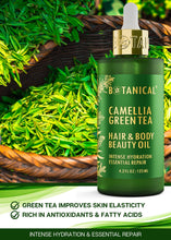 Load image into Gallery viewer, Botanical Nourishing Oil for Body & Hair | Camellia & Green Tea | Organic, Pure, Natural Skincare (4.2 fl oz | 125 ml).