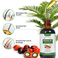 Load image into Gallery viewer, Batana Oil for Hair Growth - 100% Pure & Natural Batana Oil from Honduras - Enhances Hair & Skin Radiance, Stimulates Hair Growth, Anti Hair Loss, Repairs Damaged Hair, Moisturize Hair & Scalp 2 Fl Oz.