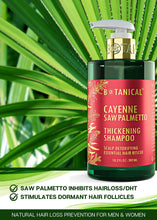 Load image into Gallery viewer, Botanical Hair Growth Lab - Scalp Treatment and Shampoo Gift Set - Cayenne Saw Palmetto - Essential Hair Recovery - Extra Strength - For Hair Loss and Hair Thinning Prevention.
