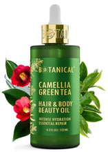 Load image into Gallery viewer, Botanical Nourishing Oil for Body & Hair | Camellia & Green Tea | Organic, Pure, Natural Skincare (4.2 fl oz | 125 ml).