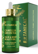 Load image into Gallery viewer, Botanical Nourishing Oil for Body & Hair | Camellia & Green Tea | Organic, Pure, Natural Skincare (4.2 fl oz | 125 ml).
