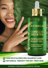 Load image into Gallery viewer, Botanical Nourishing Oil for Body & Hair | Camellia & Green Tea | Organic, Pure, Natural Skincare (4.2 fl oz | 125 ml).