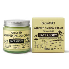 Load image into Gallery viewer, 100% Grass Fed-Grass Finished Tallow Cream for Face &amp; Body - Grass Fed Beef Tallow for Skin 4 oz - Organic Grass-Fed Tallow, Unscented Whipped Tallow Moisturizer Cream for All Skin Types
