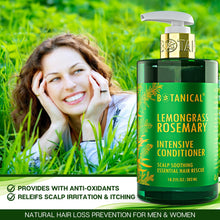 Load image into Gallery viewer, Lemongrass &amp; Rosemary Conditioner For Thinning Hair - Scalp Soothing - 10.2 Fl Oz
