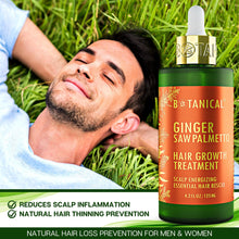 Load image into Gallery viewer, Ginger &amp; Saw Palmetto Hair Growth Treatment Pre-Shampoo - Scalp Energizing - 4.2 Fl Oz
