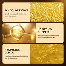 Load image into Gallery viewer, 24K Gold Serum for Face - Premium Anti-Aging Treatment with Real Gold Flakes, Hyaluronic Acid &amp; Vitamin E - Brightening, Hydrating &amp; Wrinkle Reduction - 30 ml
