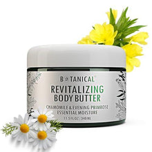 Load image into Gallery viewer, Botanical Revitalizing Body Butter | Evening Primrose &amp; Chamomile Essential Oil | Velvet Nourishing Body Butter | Organic, Pure, Natural Skincare (11.5fl oz | 340 ml).
