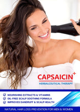 Load image into Gallery viewer, Botanical Hair Growth Therapy For Men and Women - Capsaicin Anti Hair Loss Anti-Hair Loss Pre-Shampoo Scalp Treatment, Shampoo and Conditioner for Hair Thinning Prevention and Natural Hair Growth.
