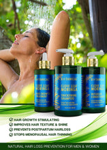 Load image into Gallery viewer, Hair Growth Stimulating Treatment Thickening Shampoo and Conditioner for Hair Loss DHT Blocker For Hair Thinning Prevention for Men and Women
