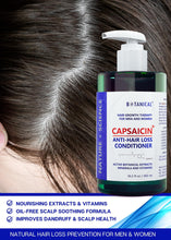 Load image into Gallery viewer, Botanical Hair Growth Therapy For Men and Women - Capsaicin Anti Hair Loss Conditioner for Hair Thinning Prevention and Hair Loss, Hair Thickening Shampoo, Natural Hair Growth Complex - 10.2 Fl Ounce.
