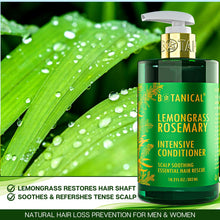 Load image into Gallery viewer, Lemongrass &amp; Rosemary Conditioner For Thinning Hair - Scalp Soothing - 10.2 Fl Oz
