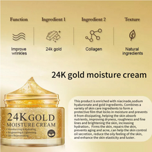 Load image into Gallery viewer, 24K Gold &amp; Collagen Face Moisturizing Cream- Anti-Aging Face Cream for Hydrating &amp; Skin Rejuvenating- Korean Skincare - All Skin Type 1.69 fl oz
