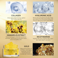 Load image into Gallery viewer, 24K Gold &amp; Collagen Face Moisturizing Cream- Anti-Aging Face Cream for Hydrating &amp; Skin Rejuvenating- Korean Skincare - All Skin Type 1.69 fl oz
