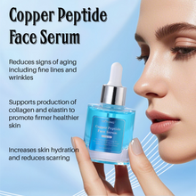 Load image into Gallery viewer, Cktuing Blue Copper Peptide Face Serum – Anti-Aging, Collagen Boosting &amp; Hydrating Face Serum – Smooths Wrinkles, Fine Lines &amp; Dull Skin – For All Skin Types – 1 fl oz
