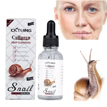 Load image into Gallery viewer, Collagen &amp; Snail Deep Cleansing Serum – Hydrating, Anti Acne, Pore Refining &amp; Anti-Aging Formula – 30ml
