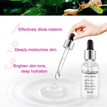 Load image into Gallery viewer, Collagen &amp; Snail Deep Cleansing Serum – Hydrating, Anti Acne, Pore Refining &amp; Anti-Aging Formula – 30ml
