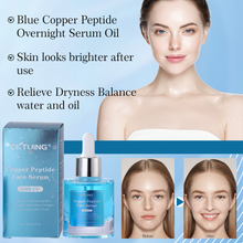 Load image into Gallery viewer, Cktuing Blue Copper Peptide Face Serum – Anti-Aging, Collagen Boosting &amp; Hydrating Face Serum – Smooths Wrinkles, Fine Lines &amp; Dull Skin – For All Skin Types – 1 fl oz
