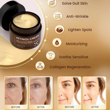 Load image into Gallery viewer, Retinol Cream for Face – Anti-Aging, Wrinkle Reduction, Moisturizing &amp; Brightening with 3% Active Retinol, Hyaluronic Acid, Vitamin E &amp; Green Tea – 1.70 fl oz
