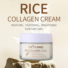 Load image into Gallery viewer, Rice &amp; Collagen Cream – Skin Brightening, Anti-Aging &amp; Hydrating Face Moisturizer with Rice Extract, Collagen &amp; Niacinamide – For Glowing, Even-Toned Skin – 1.7oz/50g
