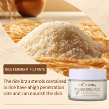 Load image into Gallery viewer, Rice &amp; Collagen Cream – Skin Brightening, Anti-Aging &amp; Hydrating Face Moisturizer with Rice Extract, Collagen &amp; Niacinamide – For Glowing, Even-Toned Skin – 1.7oz/50g
