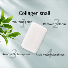 Load image into Gallery viewer, Cktuing Snail Essence Soap Bar – Collagen &amp; Mucin Face Cleansing Soap for Wrinkle Removal, Acne Scar Treatment &amp; Anti-Aging – Hydrating Facial Bar for Smooth, Clear Skin – 100g
